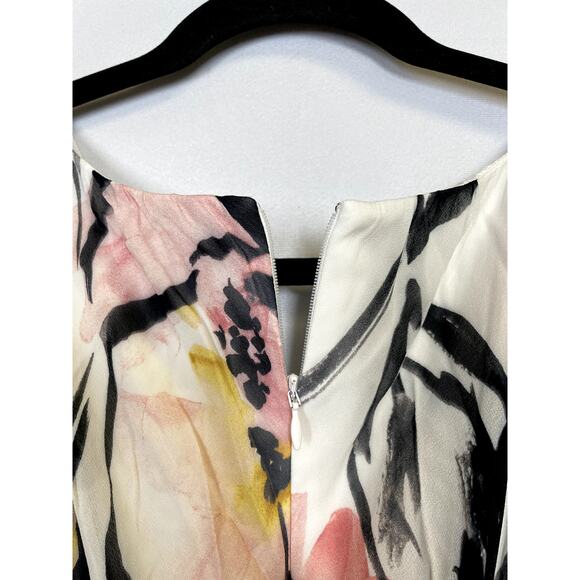 BADGLEY MISCHKA Siempre Maxi Dress 2016 Runway Floral Chiffon 0 $990 - Picture 11 of 16